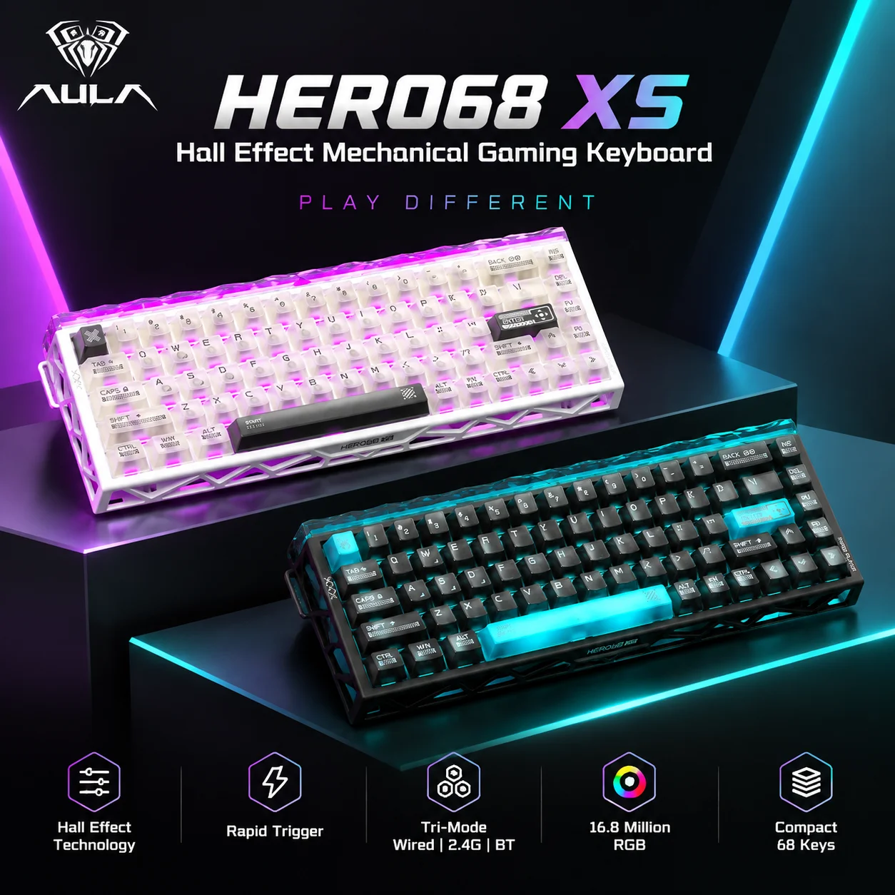 Aula Hero68 XS, Keyboard Gamin - Gaming Keyboard Nearby ulasan dan harga