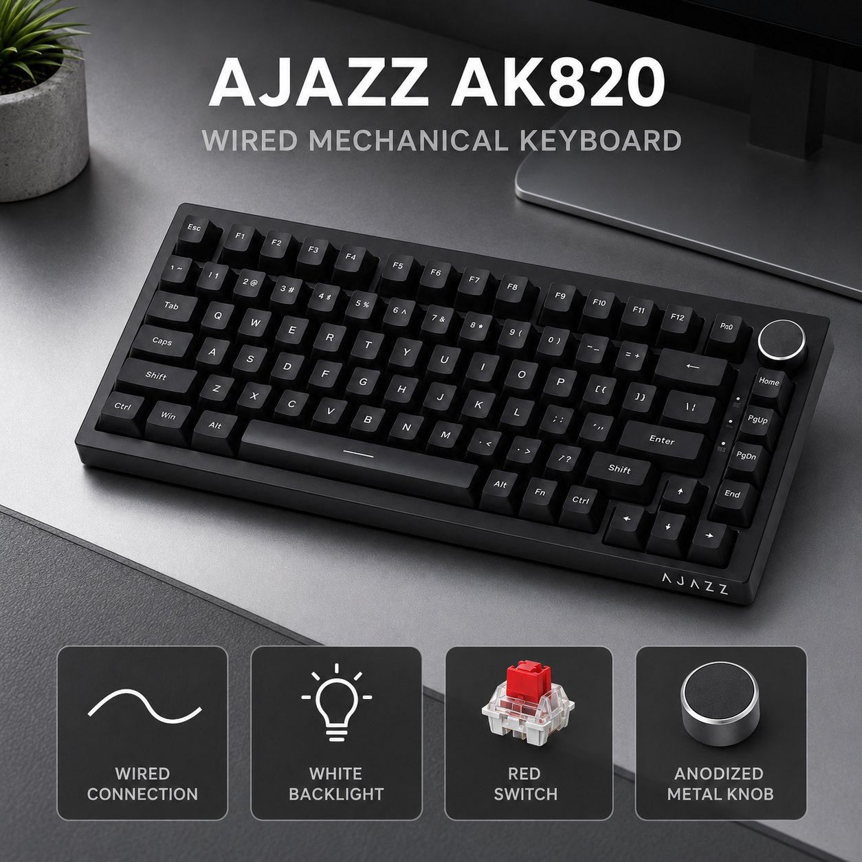 AJAZZ AK820 dan AK820PRO, Keyb - Gaming Keyboard Mini ulasan dan harga