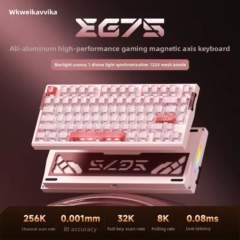 WEIKAV EG75 Snow Blade Magneti - Gaming Keyboard Hot Swappable ulasan dan harga